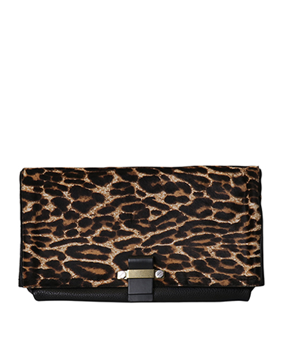 Snag Pony Hair Clutch, front view
